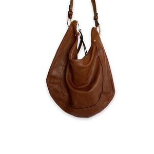 MMS Design Studio NWOT Shoulder Bag Fully Lined in Caramel Gold Accents Pockets